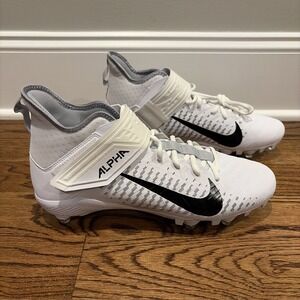 Nike Alpha Menace Pro 2 Detachable White Football Cleat Men's 11.5 CK4277-100